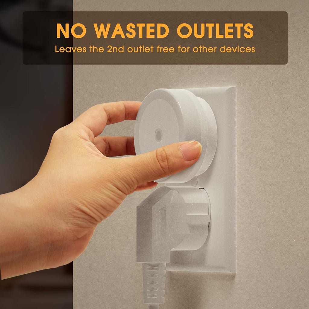 Illuminate Your Nights with Our LED Baby Night Lights - 4 Pack of Plug-in Warm White Nightlights with Light Sensors for Kids' Rooms, Bathrooms, and Hallways